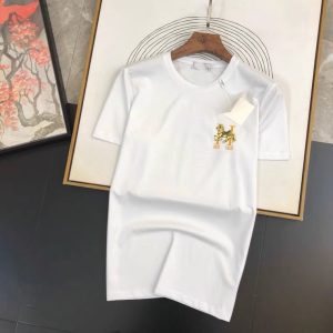 Replica Designer Hermes Men Simple Printed Short-Sleeve T-Shirt