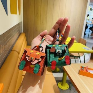 Replica Designer Hermes Mini Cute Kelly Bag Pendant Key Chain