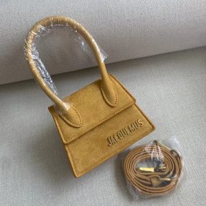 Replica Designer Jacquemus Stylish Nubuck Suede Crossbody Bag