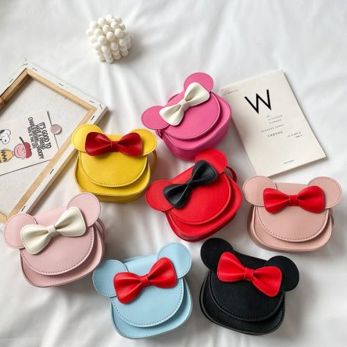 Replica Designer Kids Bag Diagonal Cute Bow Children'S Messenger Bag Mini Creative Cartoon Bag