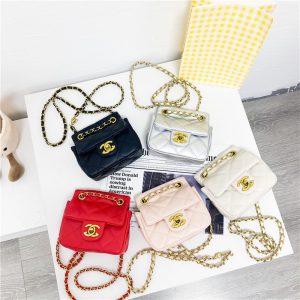 Replica Designer Kids Diamond Embroidery Thread Bag Chain Shoulder Diagonal Armpit Bag Mini Coin Purse Bag