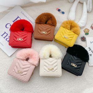 Replica Designer Kids Fashion Embroidered Thread Wool Hand-Held Small Square Bag Chain Shoulder Messenger Small Shoulder Bag Coin Purse