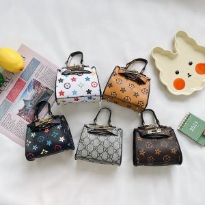 Replica Designer Little Girl Kelly Bag Fashion Flow Girls Chain Diagonal Bag Kids Handbag