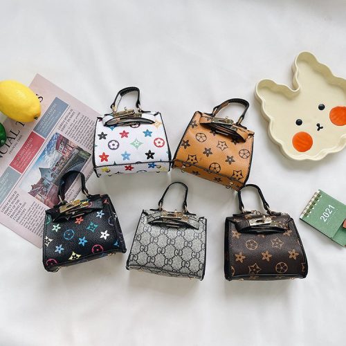 Replica Designer Little Girl Kelly Bag Fashion Flow Girls Chain Diagonal Bag Kids Handbag