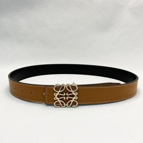 Replica Designer Loewe Vintage All-Match Alphabet Gold Buckle Belt