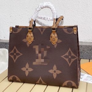 Replica Designer Louis Vuitton AB Sided Color Printing Tote Shopping Bag
