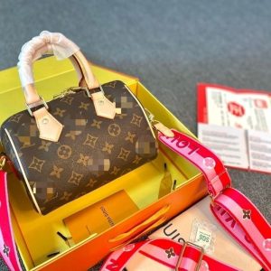 Replica Designer Louis Vuitton Boston Old Flower Mini Shoulder Bag