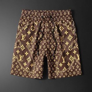 Replica Designer Louis Vuitton Casual Letter Print Quick Dry Beach Shorts
