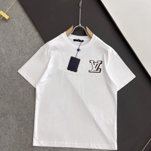 Replica Designer Louis Vuitton Casual Printed Men And Women T-Shirts