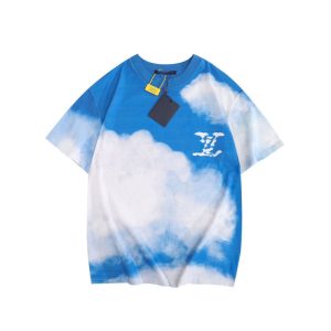 Replica Designer Louis Vuitton Casual Tie-Dye Print Crew Neck T-Shirt