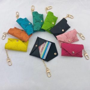 Replica Designer Louis Vuitton Classic Embossed Card Holder Multifunctional Mini Wallet