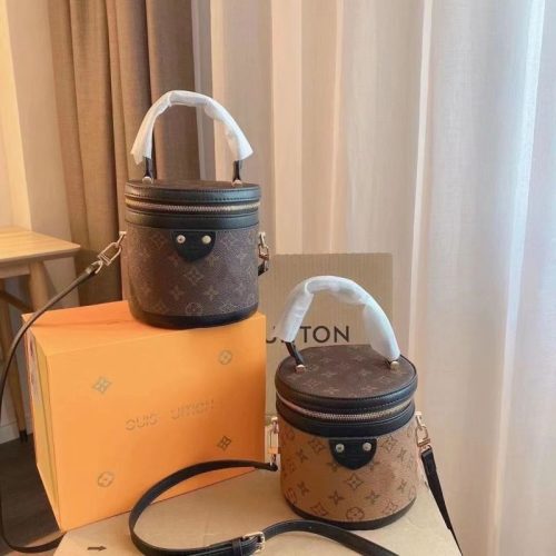 Replica Designer Louis Vuitton Classic Print Contrast Zip Shoulder Bag