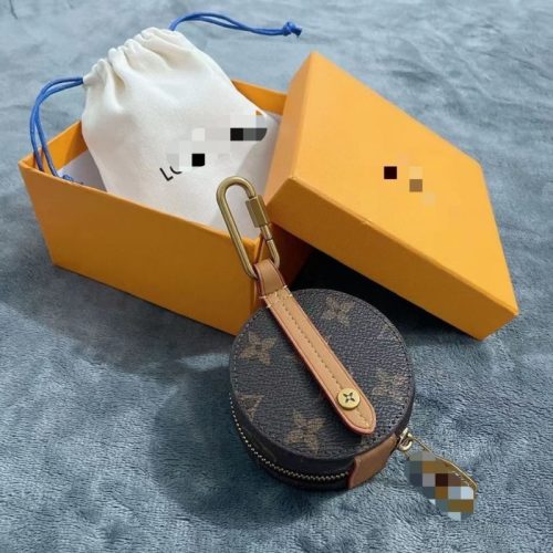 Replica Designer Louis Vuitton Classic Print Round Coin Purse