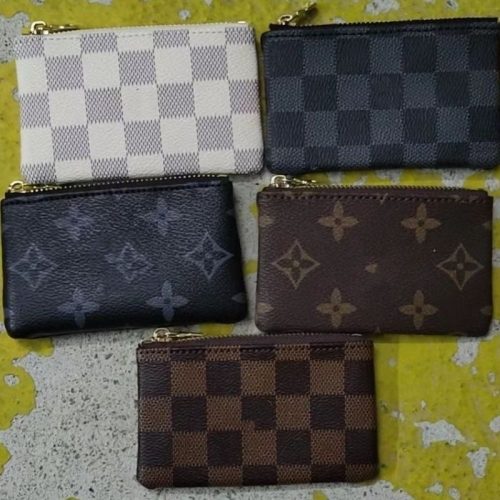 Replica Designer Louis Vuitton Classic Print Zip Coin Purse