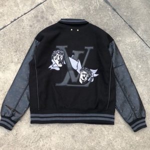Replica Designer Louis Vuitton Devil Portrait Patchwork Embroidered Jacket