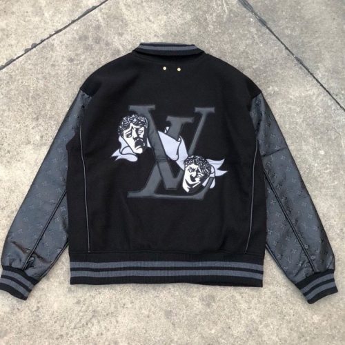 Replica Designer Louis Vuitton Devil Portrait Patchwork Embroidered Jacket