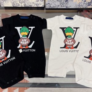 Replica Designer Louis Vuitton Fashion Baby Cartoon Print Romper