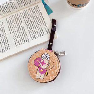 Replica Designer Louis Vuitton Fashion Cartoon Printing Zipper Bluetooth Earphone Storage Bag
