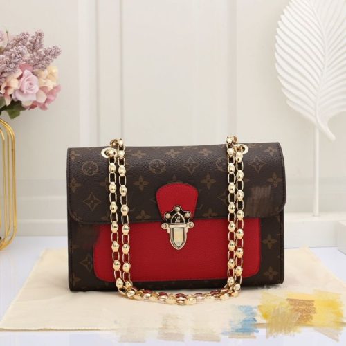 Replica Designer Louis Vuitton Fashion Colorblock Chain Shoulder Bag