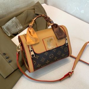 Replica Designer Louis Vuitton Fashion Contrast Color Patchwork Shoulder Bag