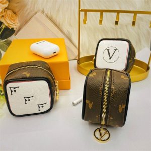 Replica Designer Louis Vuitton Fashion Contrast Square Coin Purse