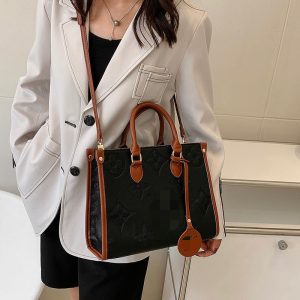 Replica Designer Louis Vuitton Fashion Embossed Large Capacity Tote Bag