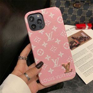 Replica Designer Louis Vuitton Fashion Imitation Leather Printing Simple Mobile Phone Case