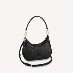 Replica Designer Louis Vuitton Fashion Letter Embossed Solid Color BAGATELLE Bag