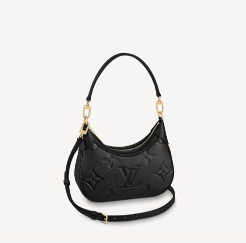 Replica Designer Louis Vuitton Fashion Letter Embossed Solid Color BAGATELLE Bag