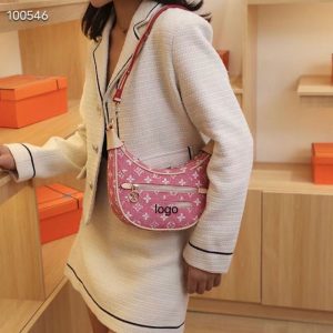 Replica Designer Louis Vuitton Fashion Letter Print Large Capacity Underarm Bag