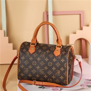 Replica Designer Louis Vuitton Fashion Letter Print Mini Boston Bag