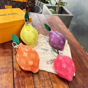 Replica Designer Louis Vuitton Fashion Letter Print PU Lemon Coin Purse