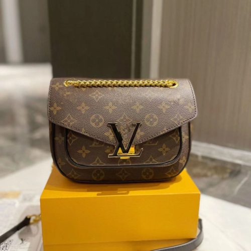 Replica Designer Louis Vuitton Fashion Letter Print Shoulder Chain Bag
