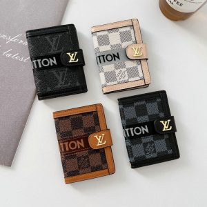 Replica Designer Louis Vuitton Fashion Metal Letter Multifunctional Wallet