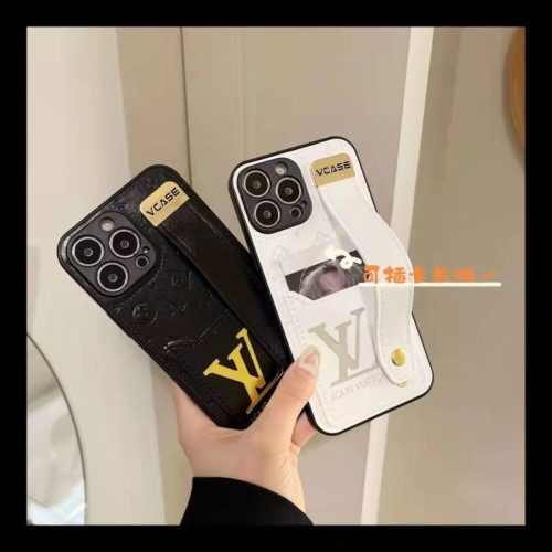 Replica Designer Louis Vuitton Fashion PU Embossed Phone Case