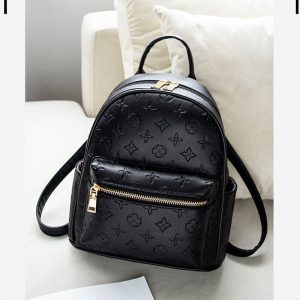 Replica Designer Louis Vuitton Fashion PU Solid Color Embossed Backpack