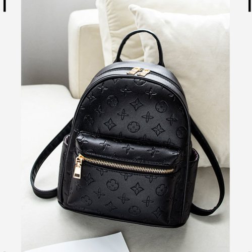 Replica Designer Louis Vuitton Fashion PU Solid Color Embossed Backpack