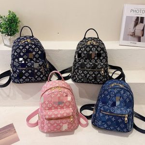 Replica Designer Louis Vuitton Fashion Print Large Capacity Backpack