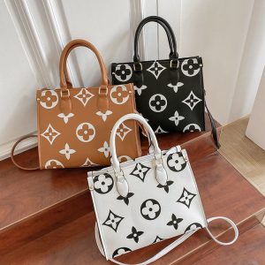 Replica Designer Louis Vuitton Fashion Print Large Capacity Tote Bag