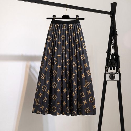 Replica Designer Louis Vuitton Fashion Print Skirt