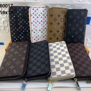 Replica Designer Louis Vuitton Fashion Print Zip Wallet