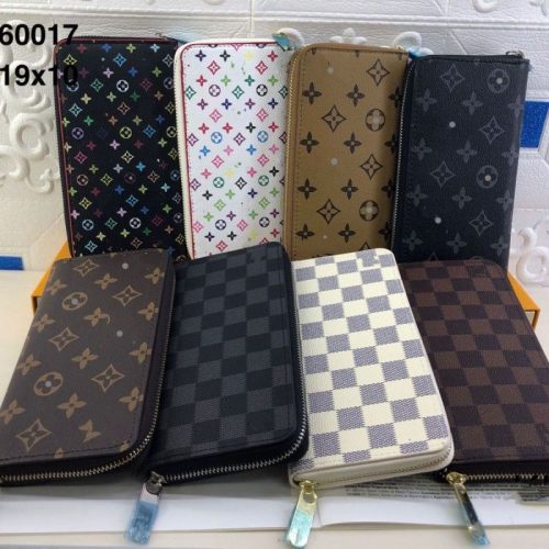 Replica Designer Louis Vuitton Fashion Print Zip Wallet