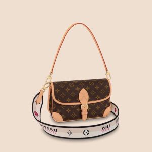 Replica Designer Louis Vuitton Fashion Printing All-Match Baguette Bag Horn Bag