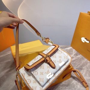 Replica Designer Louis Vuitton Fashion Printing Splicing One-Shoulder Underarm Bag