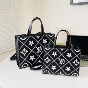 Replica Designer Louis Vuitton Fashion Rhombus Design Large Capacity Tote Bag