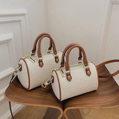 Replica Designer Louis Vuitton Fashion Solid Color Embossed Design Shoulder Bag