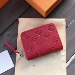 Replica Designer Louis Vuitton Fashion Solid Color Embossed Pebble Wallet