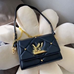 Replica Designer Louis Vuitton Fashion Solid Color Metal Shoulder Bag
