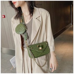 Replica Designer Louis Vuitton Fashion Solid Stitched Shoulder Bag