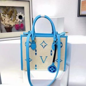 Replica Designer Louis Vuitton Fashion Straw Shoulder Bag
